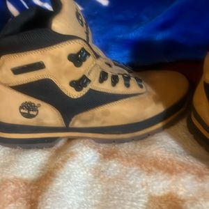 Size 11.5 khaki color hiking boots. Used, 8 out of 10,IMO